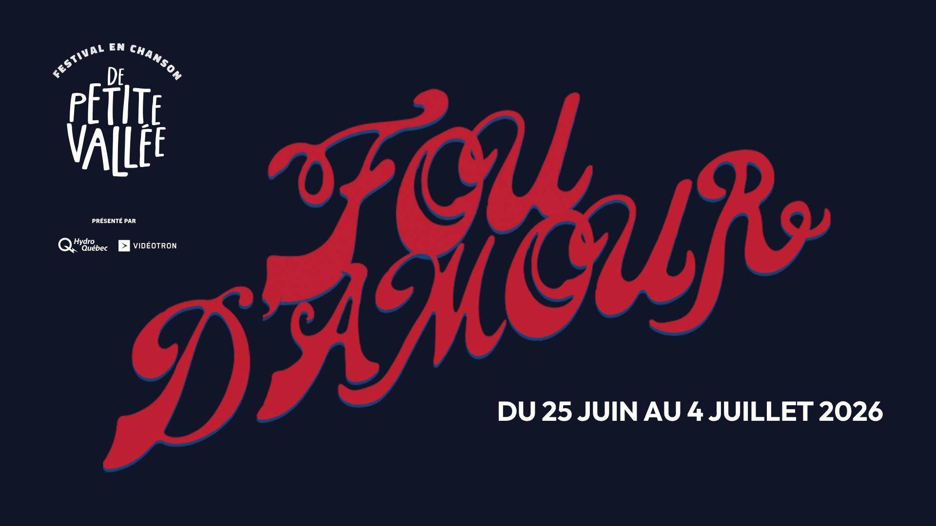 Festival en chanson 2026 : Fou d'amour pour toutes les chansons